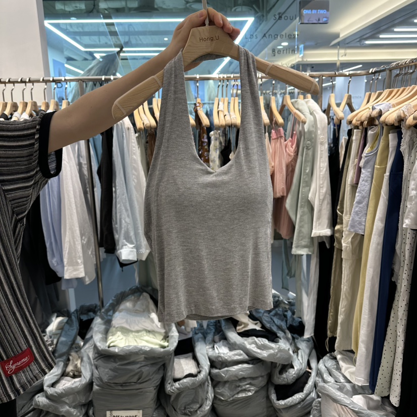 HONG.U韓國直郵實拍女裝新品人氣26春夏時尚職業吊帶背心HONG.U吊帶/背心圖色3