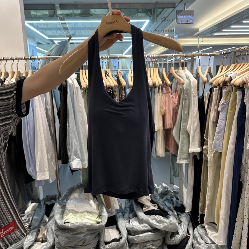 HONG.U韓國直郵實拍女裝新品人氣26春夏時尚職業吊帶背心HONG.U吊帶/背心圖色4墨色