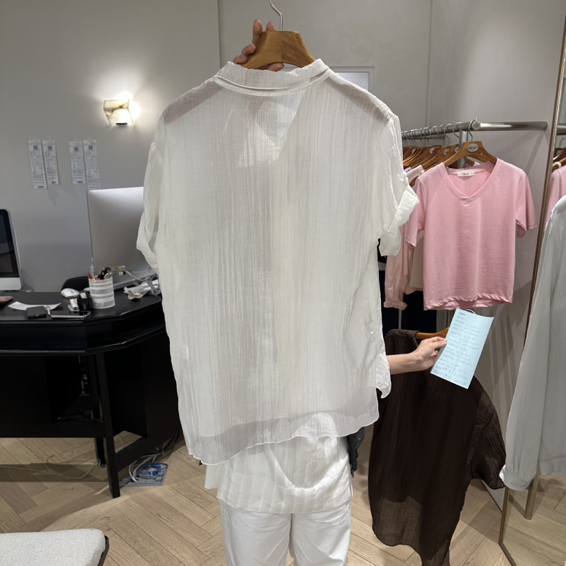 BRUSH-P/MULETTE韓國代購女裝新品職業26夏季襯衫蕾絲衫BRUSH-P/MULETTE襯衫/蕾絲衫