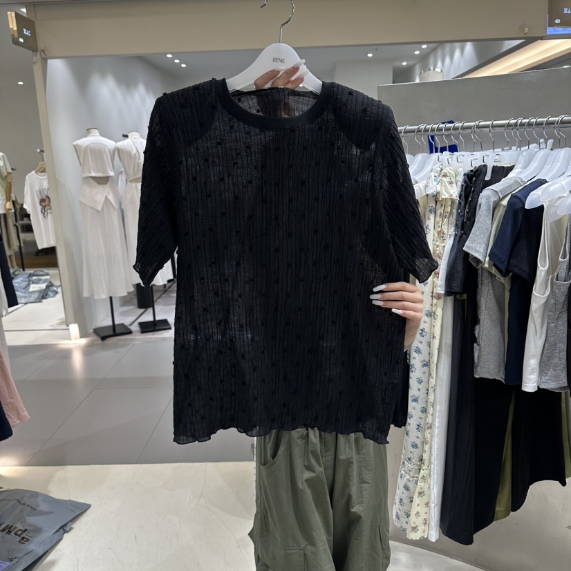 BENE韓國直郵實拍女裝新品職業時尚休閑人氣推薦26春夏T恤BENET恤圖色2