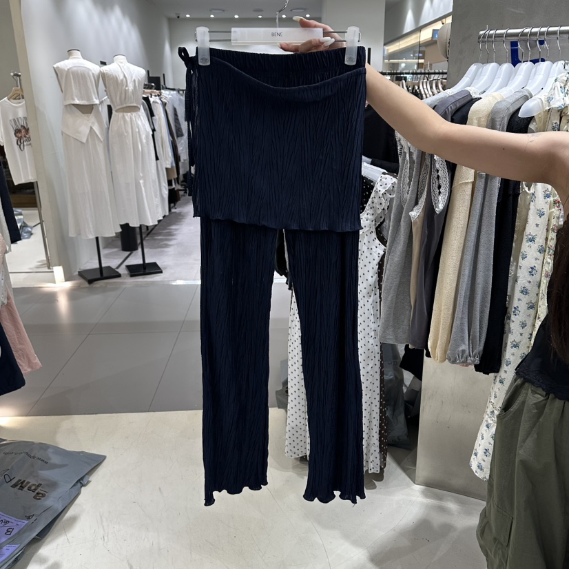 BENE韓國直郵女裝新品職業休閑人氣26春夏時尚26夏季裙褲BENE裙褲圖色4深藍色