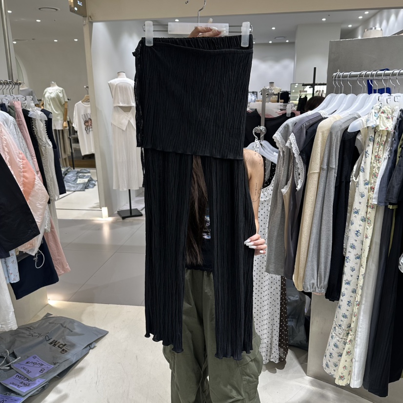 BENE韓國直郵女裝新品職業休閑人氣26春夏時尚26夏季裙褲BENE裙褲圖色5黑色