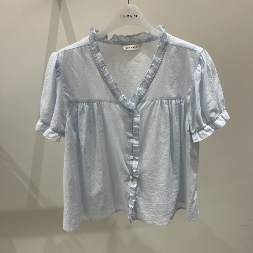 LOW MOMENT東大門實拍韓國女士新品26春夏時尚襯衫蕾絲衫LOW MOMENT襯衫/蕾絲衫圖色2