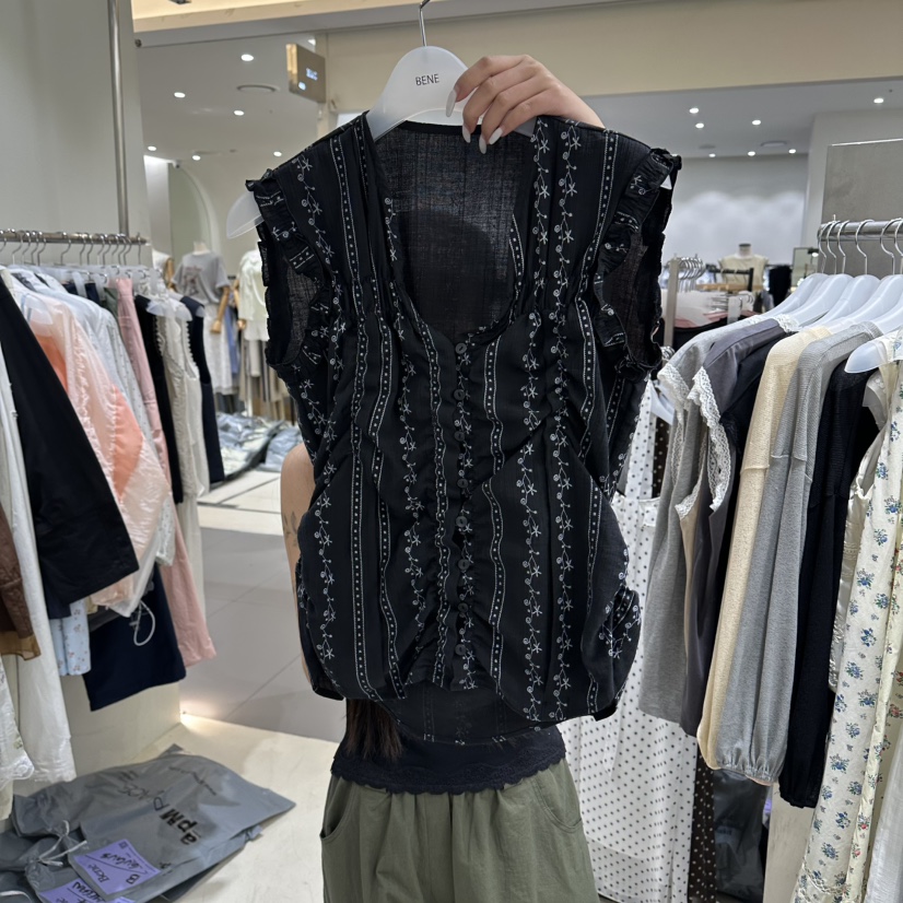 BENE東大門實拍韓國女士新品休閑熱賣推薦人氣襯衫蕾絲衫BENE襯衫/蕾絲衫圖色2