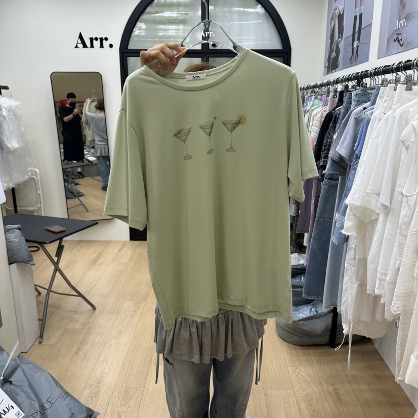 ARR韓國東大門直郵女裝新款職業推薦時尚人氣26春夏休閑T恤ARRT恤圖色1
