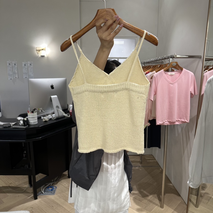 BRUSH-P/MULETTE東大門實拍韓國女裝新款26春夏吊帶背心BRUSH-P/MULETTE吊帶/背心