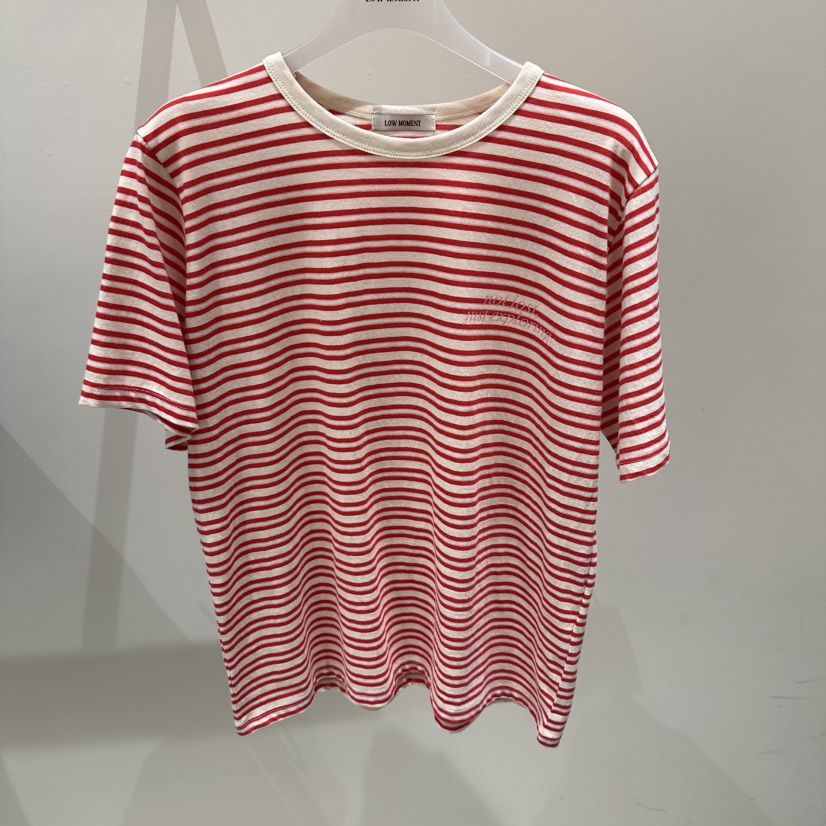 LOW MOMENT韓國直郵實拍女裝新品休閑26夏季熱賣26春夏T恤LOW MOMENTT恤圖色1
