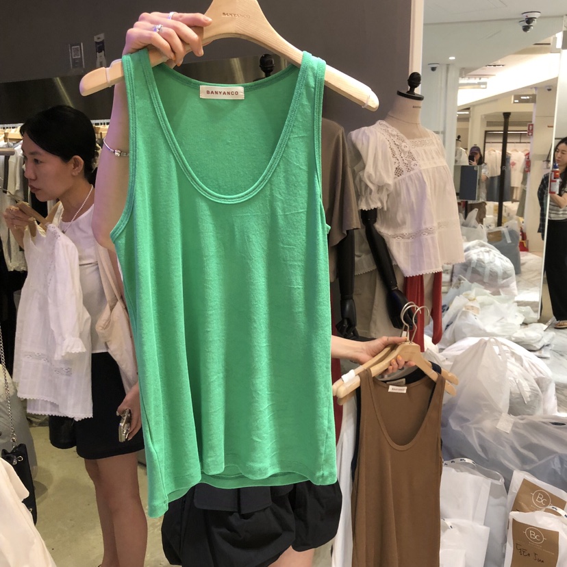 BANY ANCO韓國直郵實拍女裝新品人氣職業26夏季吊帶背心無袖BANY ANCO吊帶/背心圖色1