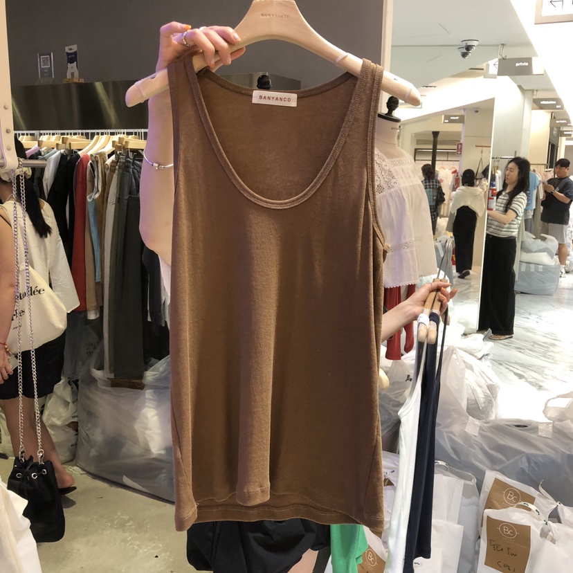 BANY ANCO韓國直郵實拍女裝新品人氣職業26夏季吊帶背心無袖BANY ANCO吊帶/背心圖色2