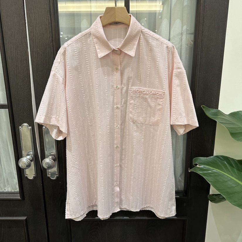 VIBELLE東大門實拍韓國女士新品熱賣休閑26春夏襯衫蕾絲衫SVIBELLE襯衫/蕾絲衫圖色2