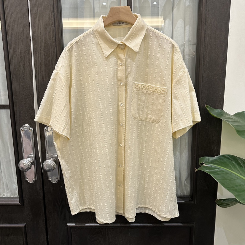 VIBELLE東大門實拍韓國女士新品熱賣休閑26春夏襯衫蕾絲衫SVIBELLE襯衫/蕾絲衫圖色3