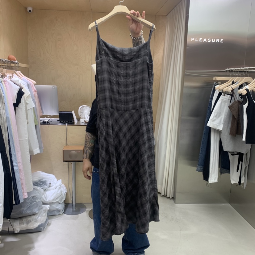 PLEASURE韓國東大門代購女裝新品人氣26夏季連衣裙不含腰帶PLEASURE連衣裙