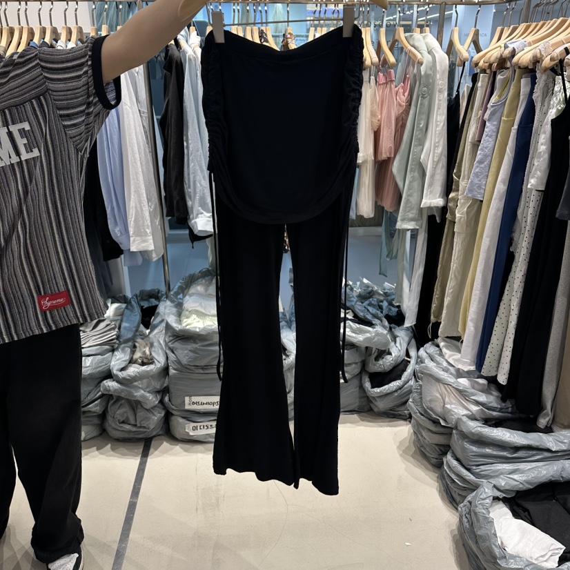HONG.U韓國東大門代購女士新品時尚26春夏推薦26夏季休閑褲HONG.U休閑褲圖色5黑色