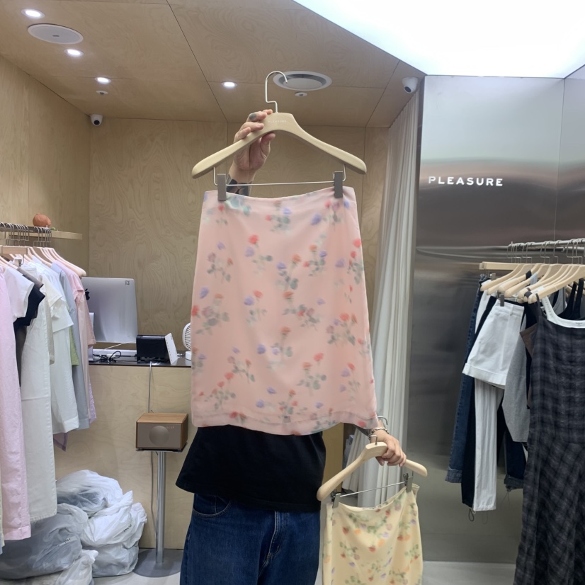 PLEASURE韓國東大門代購女士新款推薦時尚26夏季半身裙中短裙PLEASURE半身裙/中短裙圖色1