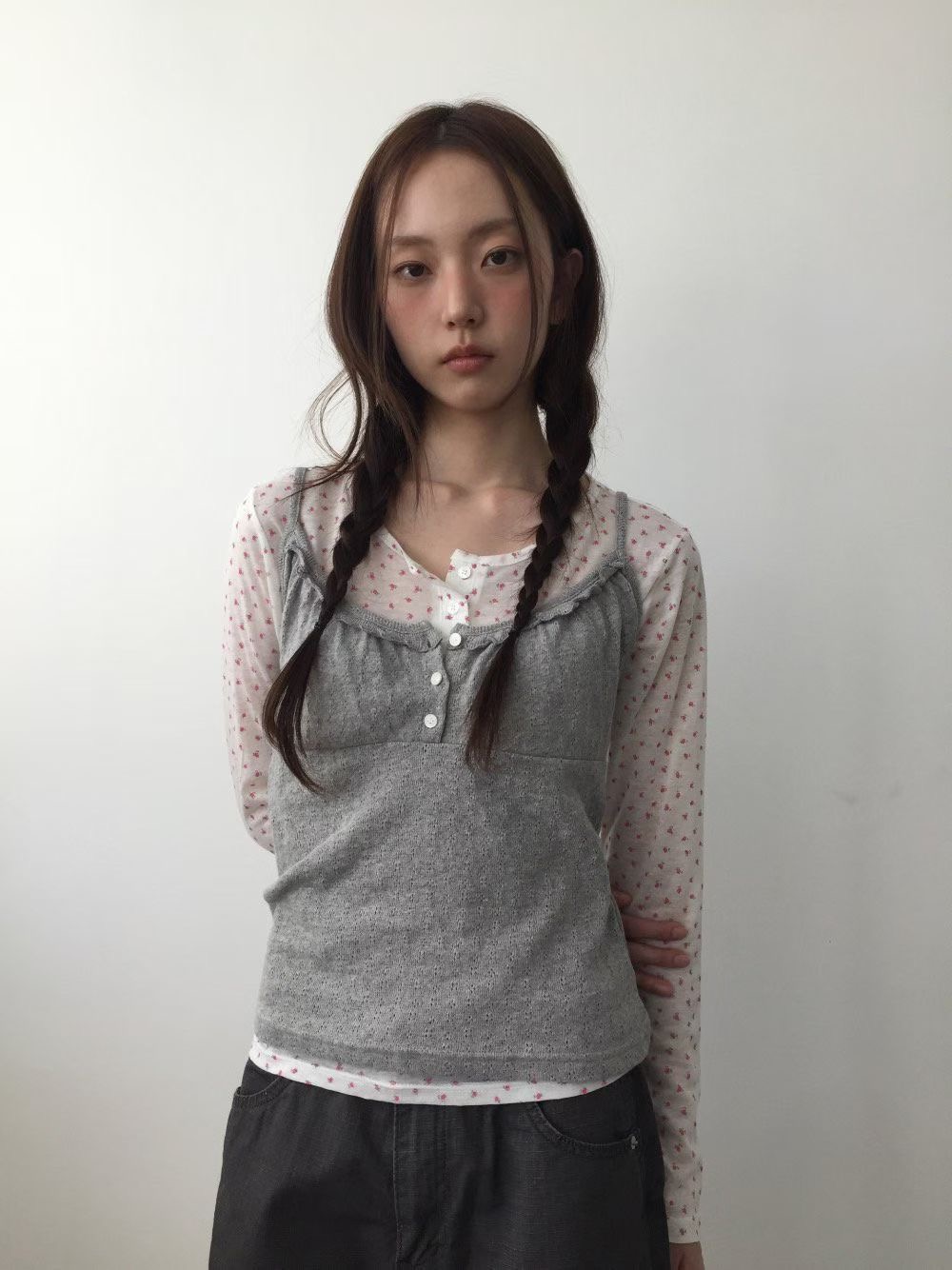 TREEAN-트리안-T韓國代購女裝新品推薦人氣休閑吊帶背心TREEAN-2件起吊帶/背心圖色4