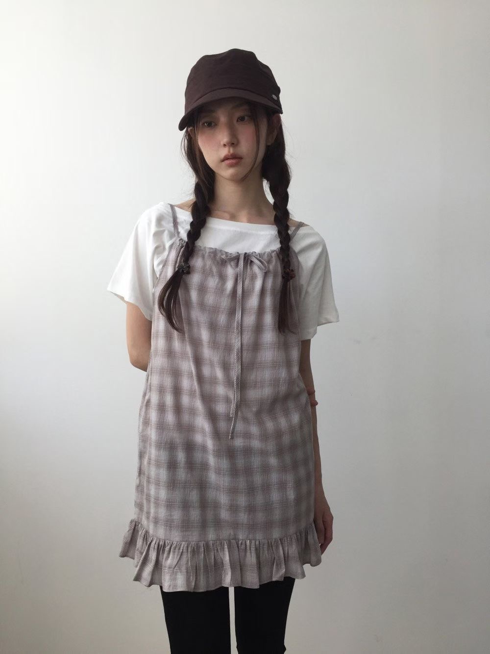 TREEAN-트리안-T韓國代購女裝新品職業休閑連衣裙不含內搭TREEAN-2件起連衣裙圖色2