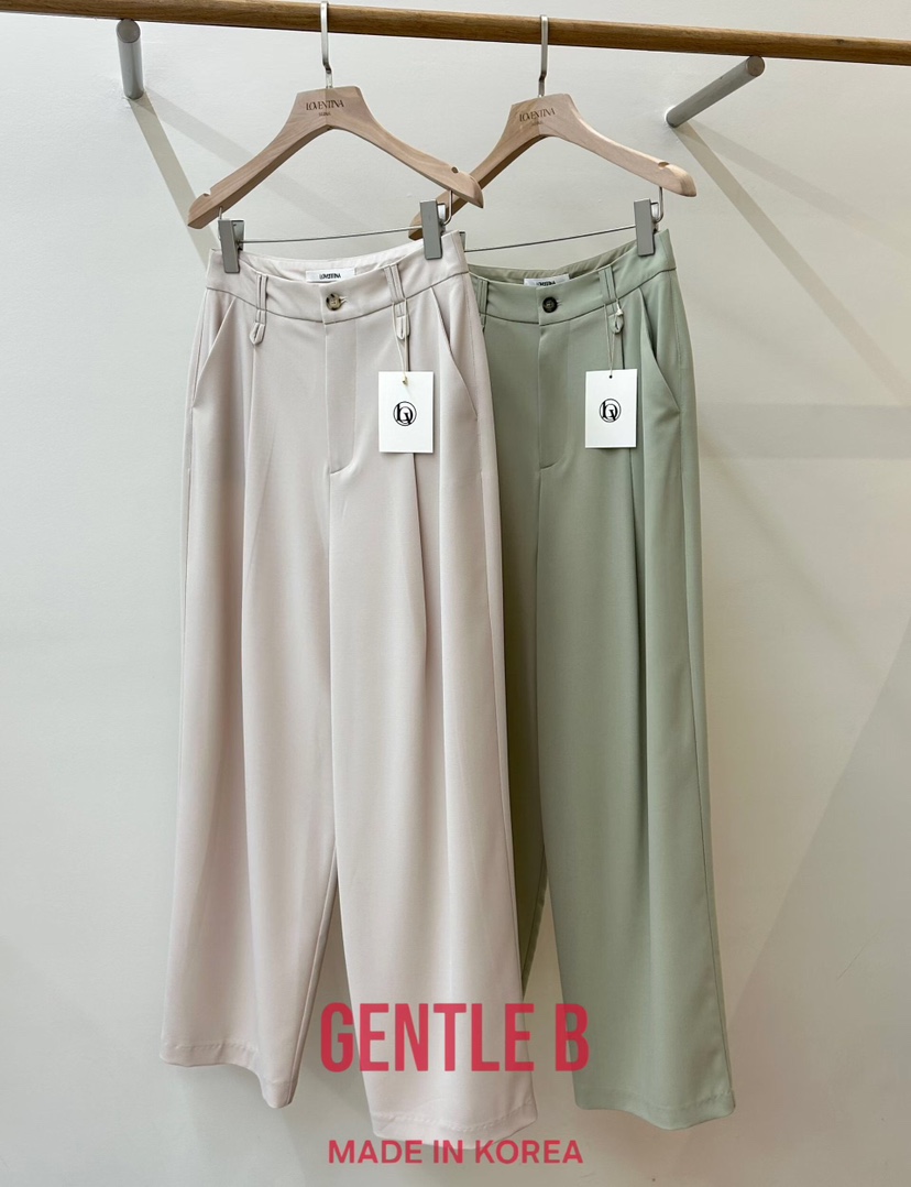 GENTLE B/LOVENTINA韓國代購女裝新品熱賣休閑褲不含腰帶LGENTLE B/LOVENTINA休閑褲