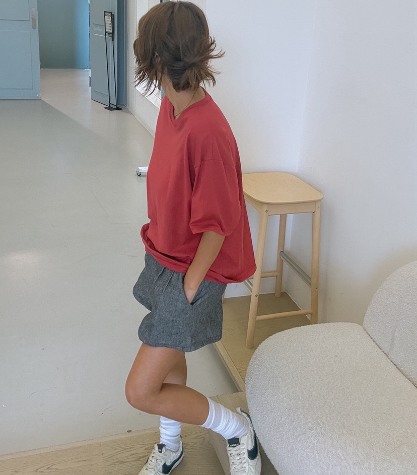 PARIS MATCH韓國直郵實拍女士新款26夏季職業短褲不含腰帶PARIS MATCH短褲