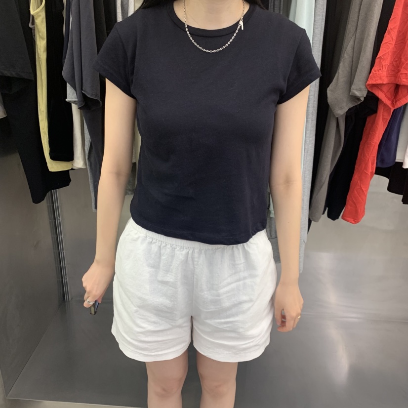 ESSENCE韓國直郵女裝新品職業26夏季人氣時尚休閑T恤羊絨棉ESSENCET恤圖色3