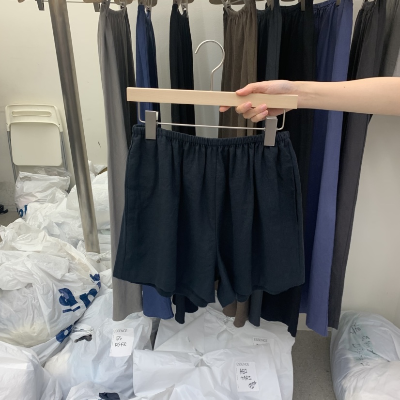 ESSENCE韓國代購女士新品熱賣推薦26春夏時尚人氣短褲亞麻ESSENCE短褲圖色3