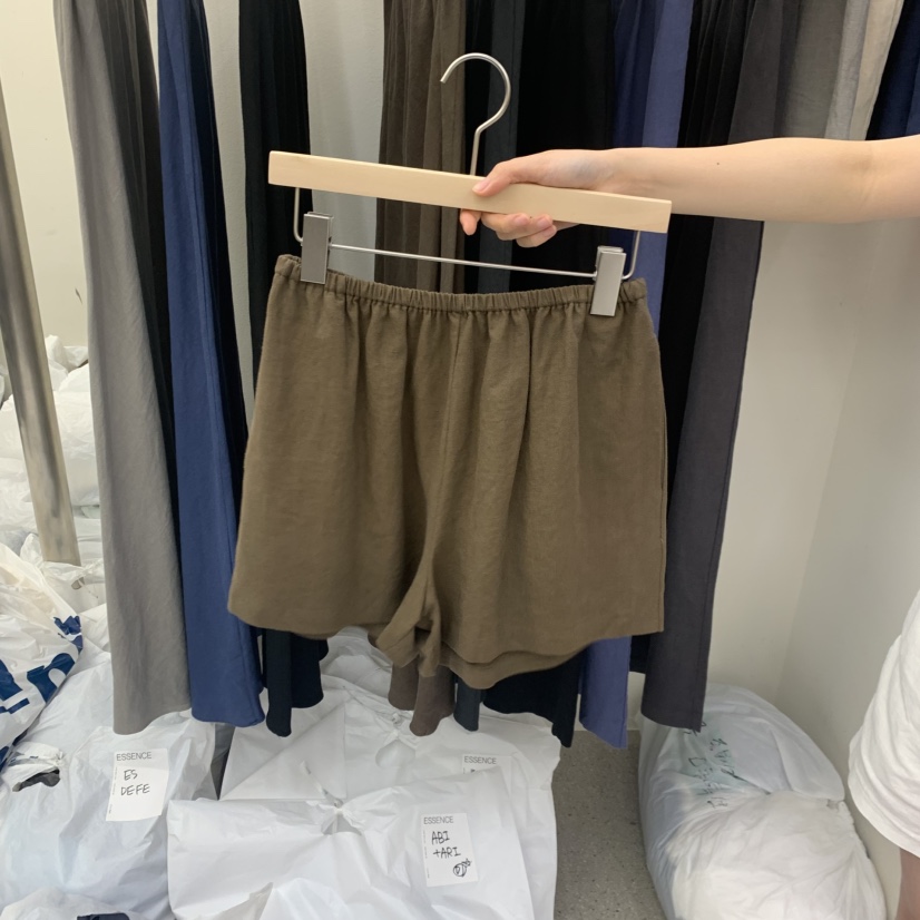 ESSENCE韓國代購女士新品熱賣推薦26春夏時尚人氣短褲亞麻ESSENCE短褲圖色5