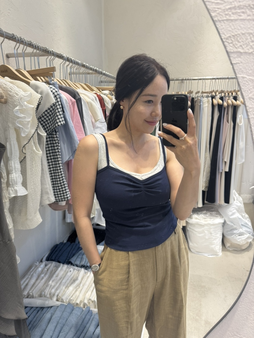 RIAH韓國東大門直郵女士新品人氣時尚職業休閑推薦吊帶背心RIAH吊帶/背心