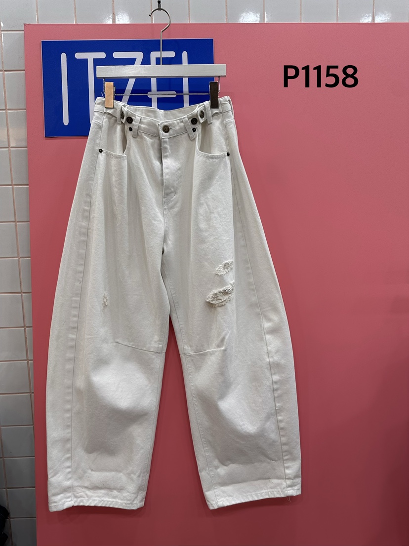 ITZEL韓國代購女裝新品26春夏26夏季職業休閑人氣時尚休閑褲ITZEL休閑褲圖色1
