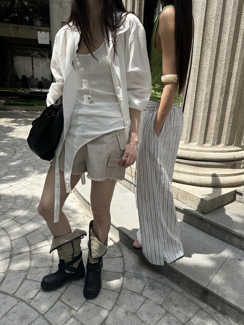BOWIE東大門實拍韓國女士新款26夏季熱賣人氣推薦時尚短褲BOWIE短褲