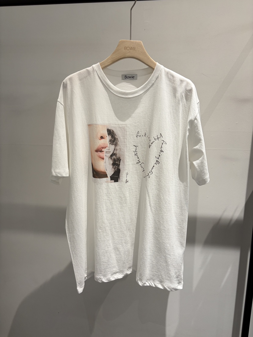 BOWIE韓國東大門直郵女裝新品26春夏休閑推薦時尚人氣T恤BOWIET恤圖色1