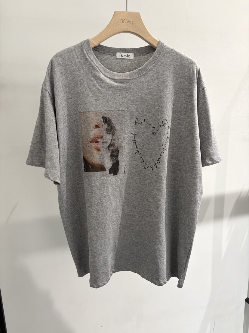BOWIE韓國東大門直郵女裝新品26春夏休閑推薦時尚人氣T恤BOWIET恤圖色2
