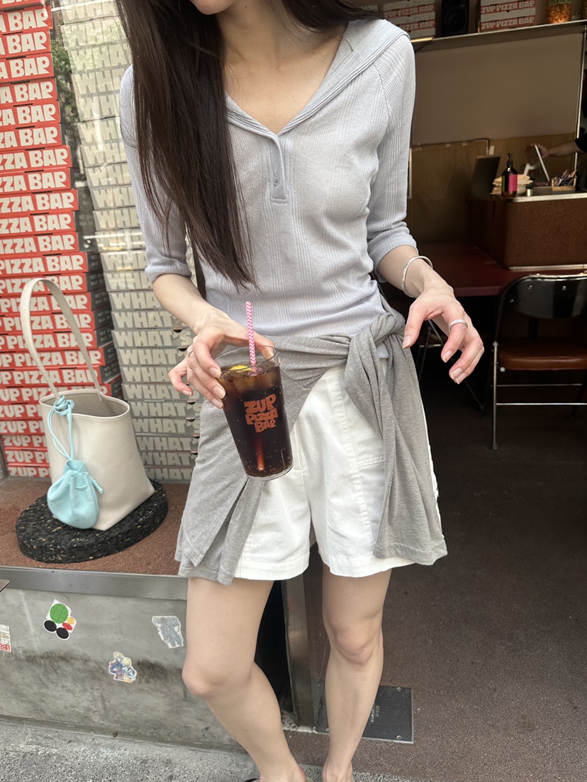 BOWIE韓國直郵實拍女士新款26夏季26春夏人氣職業推薦T恤BOWIET恤