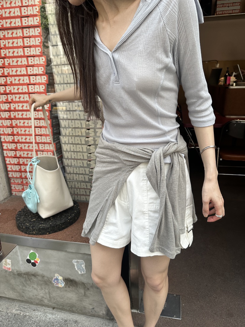 BOWIE韓國直郵實拍女士新款26夏季26春夏人氣職業推薦T恤BOWIET恤