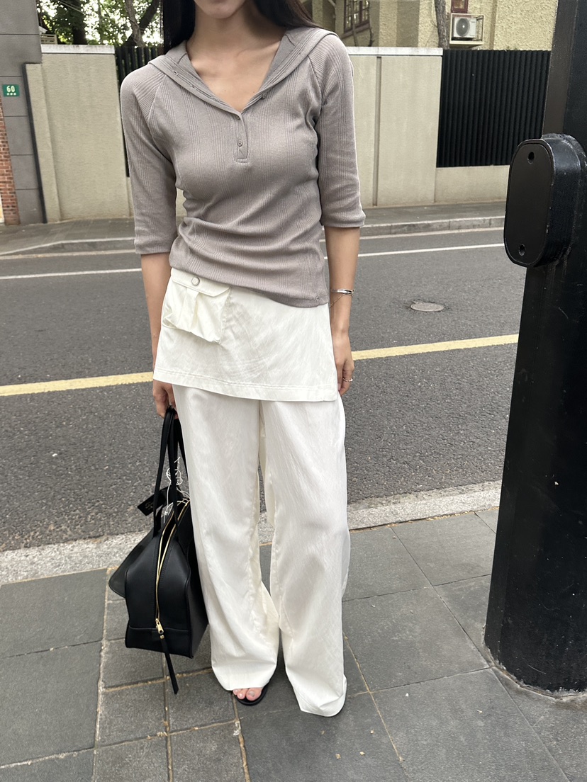 BOWIE韓國直郵實拍女士新款26夏季26春夏人氣職業推薦T恤BOWIET恤