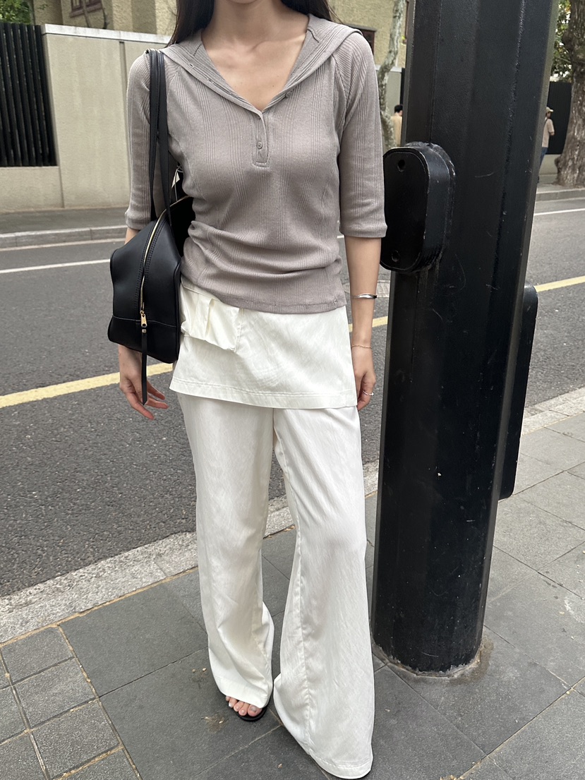 BOWIE韓國直郵實拍女士新款26夏季26春夏人氣職業推薦T恤BOWIET恤