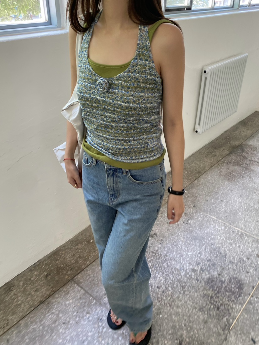 OUPPT韓國直郵女士新品人氣26夏季職業26春夏時尚吊帶背心OUPPT吊帶/背心