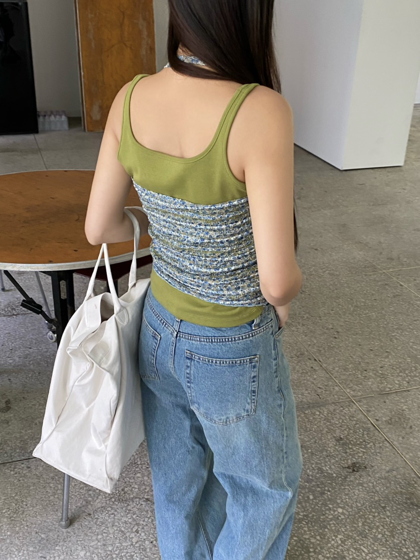 OUPPT韓國直郵女士新品人氣26夏季職業26春夏時尚吊帶背心OUPPT吊帶/背心