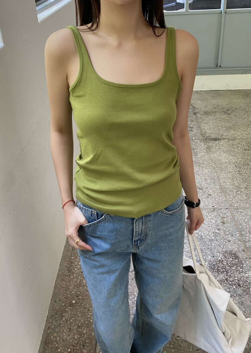 OUPPT韓國直郵女士新品人氣26夏季職業26春夏時尚吊帶背心OUPPT吊帶/背心圖色1