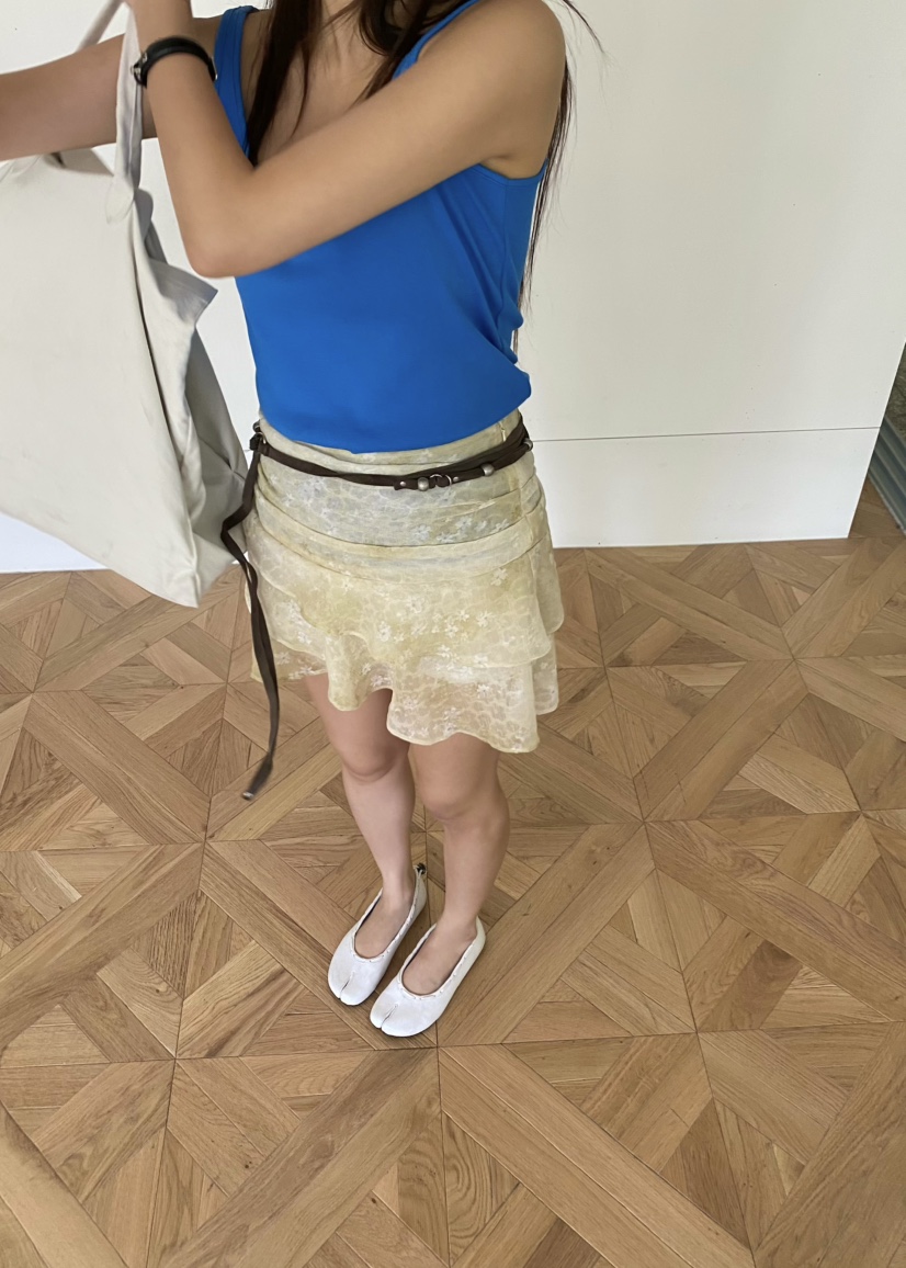 OUPPT韓國直郵女裝新品人氣休閑熱賣26春夏推薦短裙不含腰帶OUPPT短裙