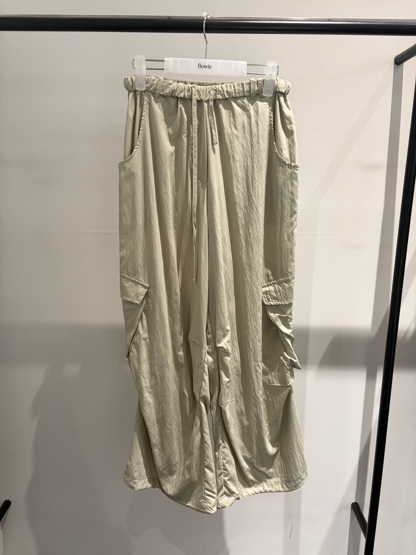 BOWIE韓國直郵女裝新款時尚人氣26夏季熱賣休閑褲工裝褲尼龍BOWIE休閑褲圖色2