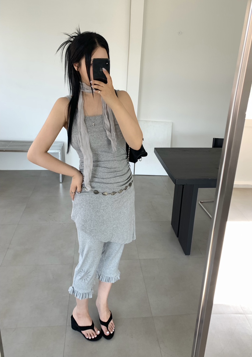 SEOLO東大門實拍韓國女士新款休閑推薦熱賣連衣裙不含圍巾Seolo seoul連衣裙