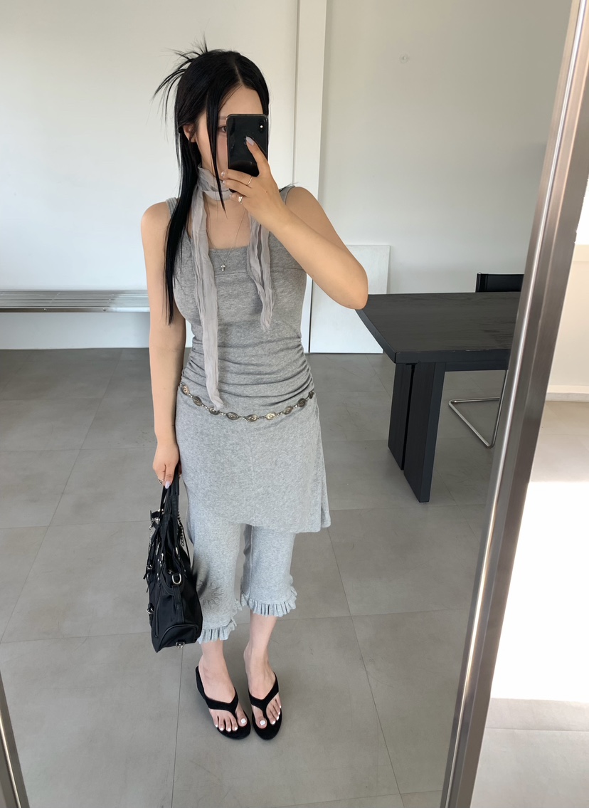 SEOLO東大門實拍韓國女士新款休閑推薦熱賣連衣裙不含圍巾Seolo seoul連衣裙