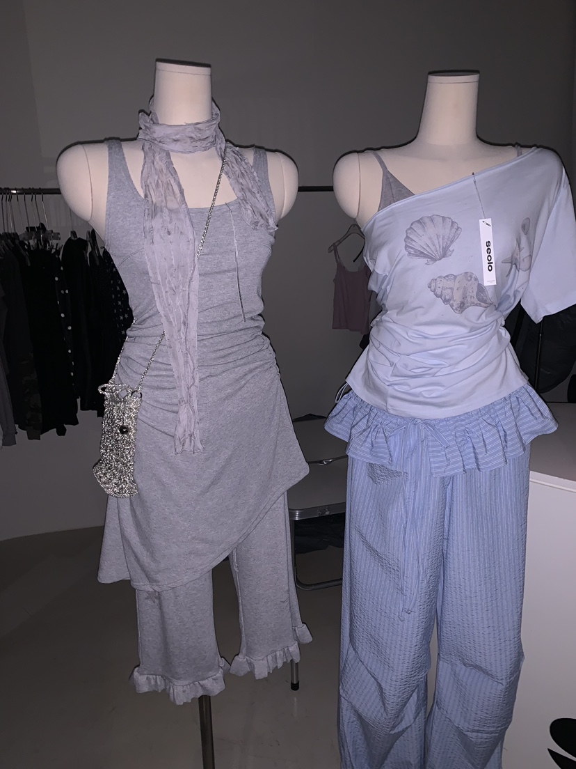 SEOLO東大門實拍韓國女士新款休閑推薦熱賣連衣裙不含圍巾Seolo seoul連衣裙