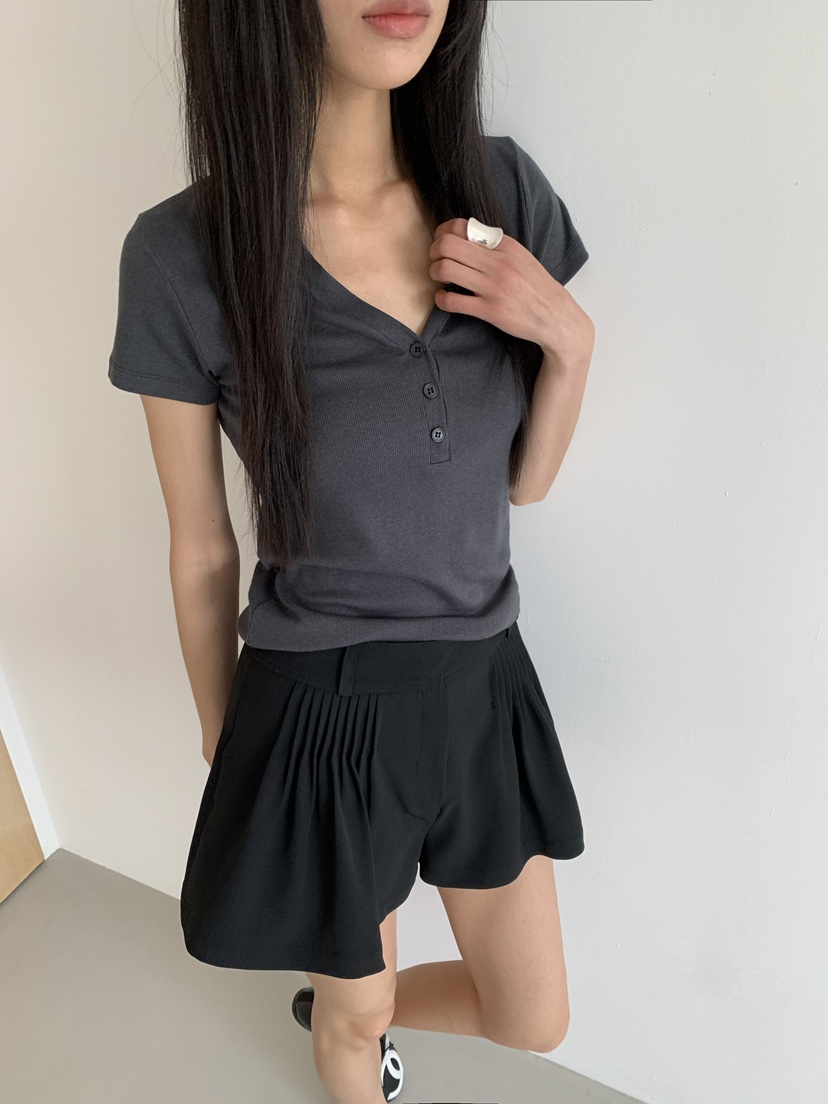 STAGE韓國代購女士新款推薦26春夏人氣26夏季職業休閑短褲STAGE短褲