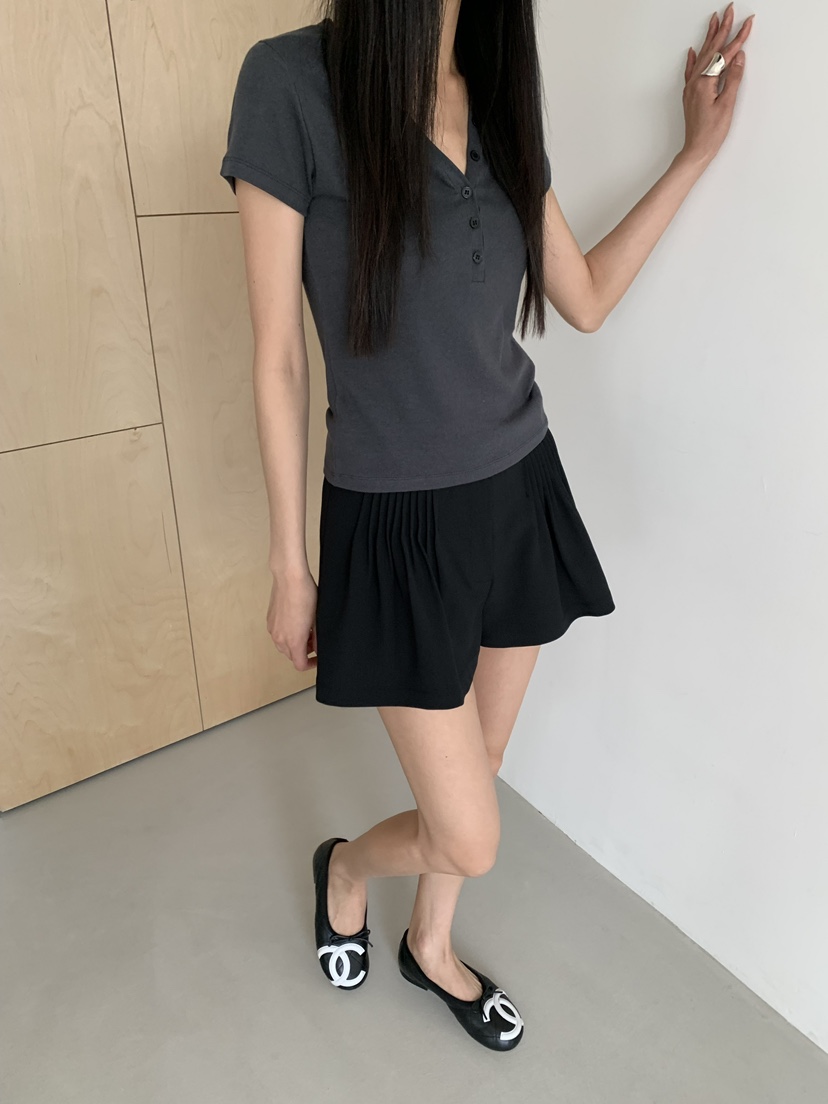 STAGE韓國代購女士新款推薦26春夏人氣26夏季職業休閑短褲STAGE短褲