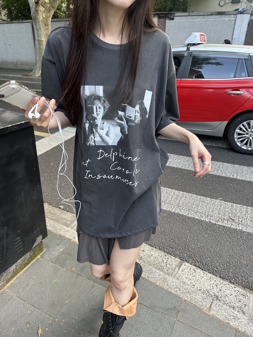 BOWIE韓國直郵女士新品人氣26春夏時尚半身裙中短裙不對稱BOWIE半身裙/中短裙