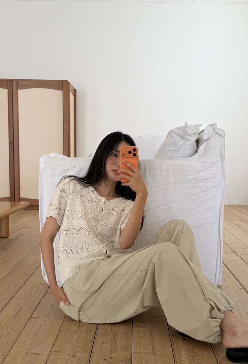 AMY GRACE-A韓國直郵女士新品休閑熱賣推薦26夏季針織衫AMY GRACE針織衫