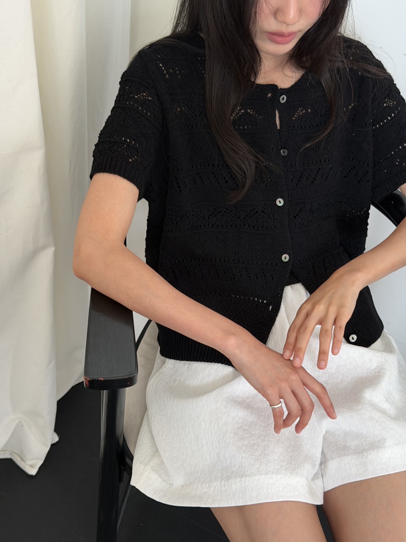 AMY GRACE-A韓國直郵女士新品休閑熱賣推薦26夏季針織衫AMY GRACE針織衫
