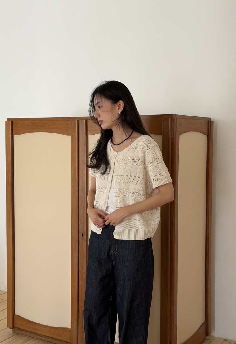 AMY GRACE-A韓國直郵女士新品休閑熱賣推薦26夏季針織衫AMY GRACE針織衫