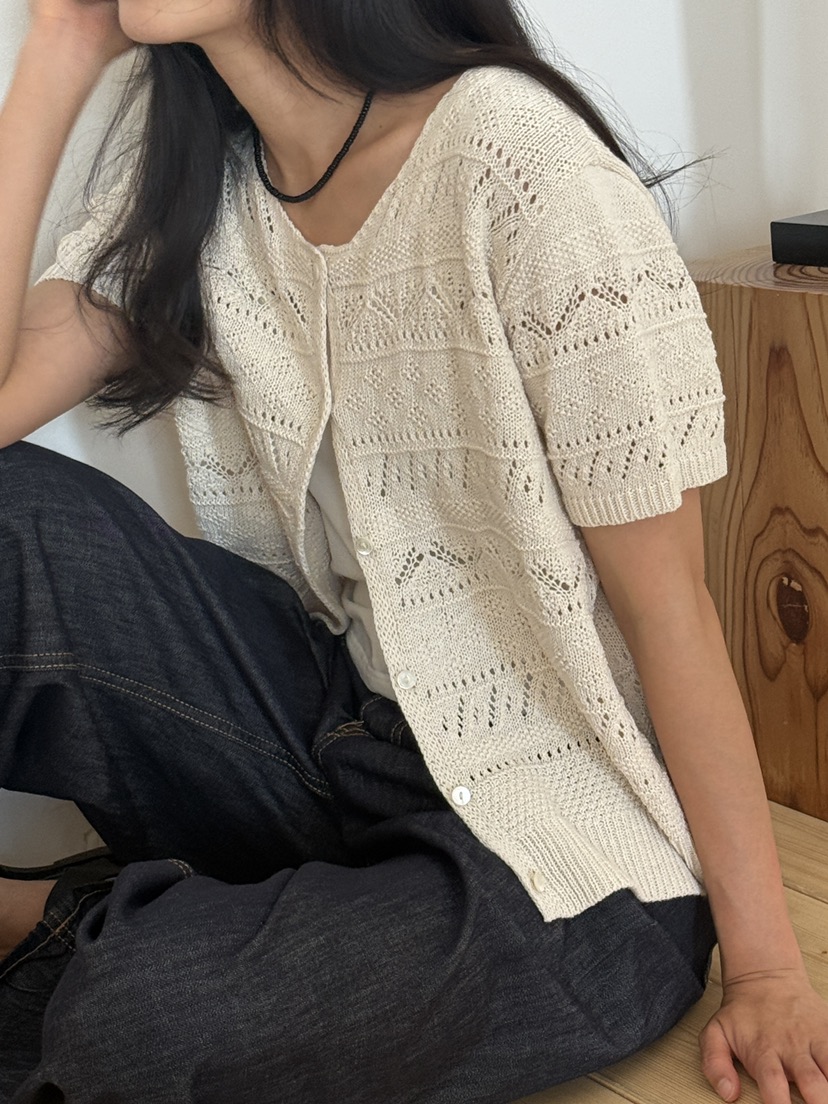 AMY GRACE-A韓國直郵女士新品休閑熱賣推薦26夏季針織衫AMY GRACE針織衫