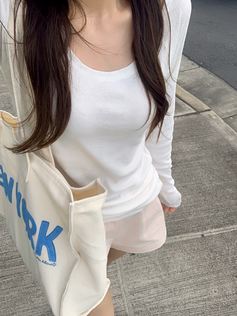 RIETTE韓國直郵女裝新品熱賣26夏季職業休閑時尚推薦長袖T恤RIETTE長袖T恤